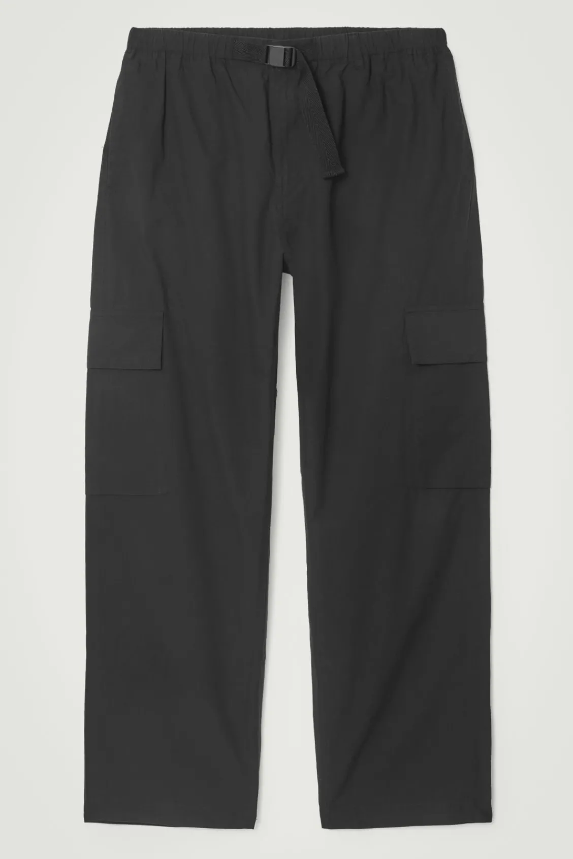 COS BELTED TECHNICAL COTTON CARGO PANTS- Pants