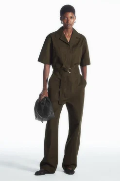 COS BELTED UTILITY BOILERSUIT-Women Dresses & Jumpsuits | Pants