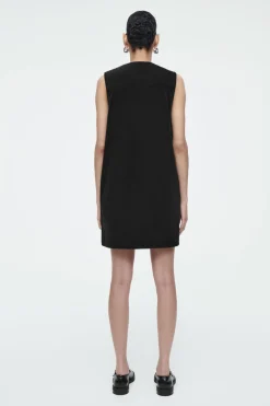 COS BIB-FRONT CORDUROY MINI DRESS-Women Dresses & Jumpsuits