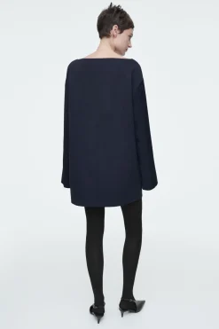 COS BOAT-NECK MINI DRESS-Women Dresses & Jumpsuits