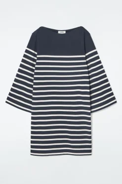 COS BOAT-NECK MINI T-SHIRT DRESS-Women Dresses & Jumpsuits
