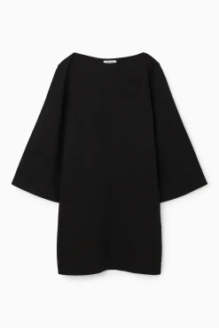 COS BOAT-NECK MINI T-SHIRT DRESS-Women Dresses & Jumpsuits