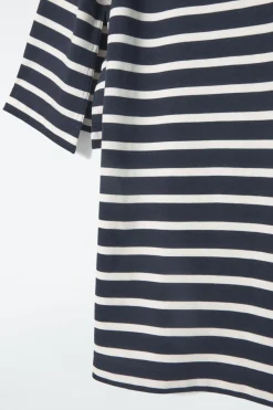 COS BOAT-NECK MINI T-SHIRT DRESS-Women Dresses & Jumpsuits