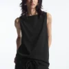 COS BOAT-NECK TANK TOP-Women Tops
