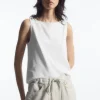 COS BOAT-NECK TANK TOP-Women Tops