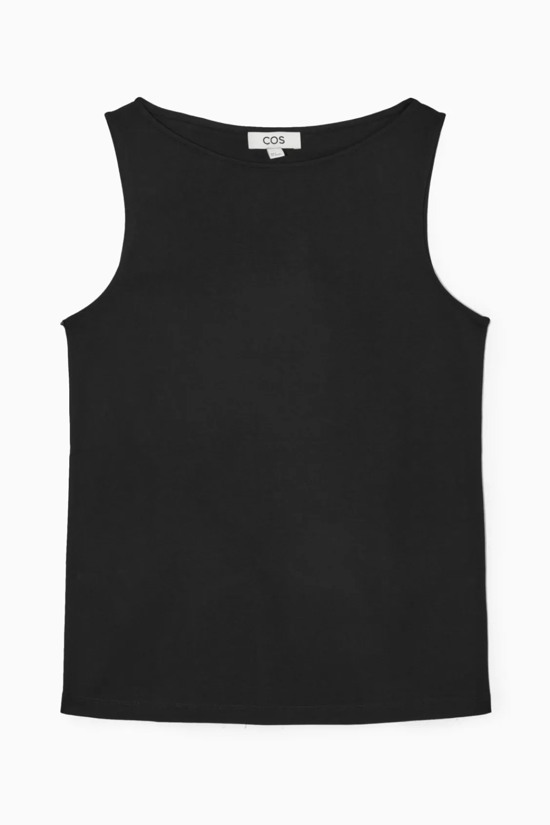 COS BOAT-NECK TANK TOP-Women Tops
