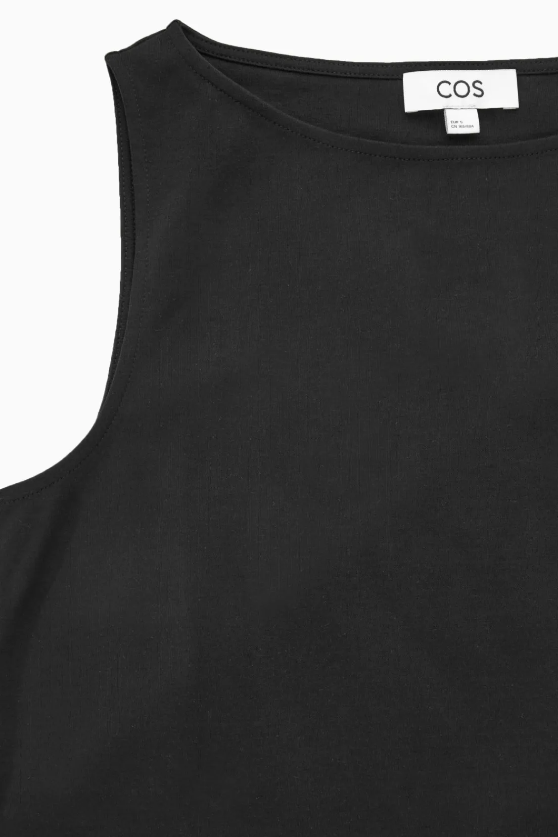 COS BOAT-NECK TANK TOP-Women Tops