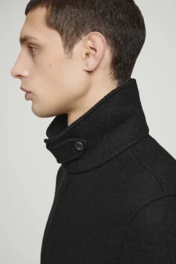 COS BOILED MERINO WOOL AVIATOR JACKET- Coats & Jackets