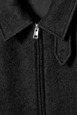 COS BOILED MERINO WOOL AVIATOR JACKET- Coats & Jackets
