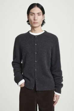 COS BOILED-CASHMERE CREW-NECK CARDIGAN- Cashmere | Sweaters & Cardigans