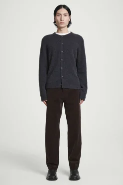 COS BOILED-CASHMERE CREW-NECK CARDIGAN- Cashmere | Sweaters & Cardigans