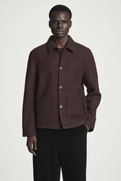 COS BOILED-WOOL CHORE JACKET- Coats & Jackets