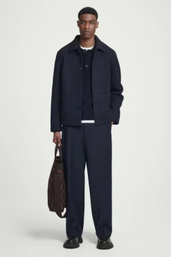 COS BOILED-WOOL CHORE JACKET- Coats & Jackets