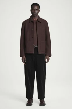 COS BOILED-WOOL CHORE JACKET- Coats & Jackets