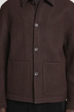 COS BOILED-WOOL CHORE JACKET- Coats & Jackets