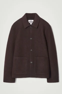 COS BOILED-WOOL CHORE JACKET- Coats & Jackets