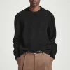 COS BOILED-WOOL CREW-NECK SWEATER- Sweaters & Cardigans