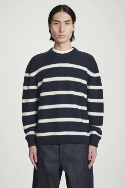 COS BOILED-WOOL CREW-NECK SWEATER- Sweaters & Cardigans