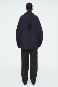 COS BOILED-WOOL ZIPPED JACKET-Women Coats & Jackets | Sweaters & Cardigans