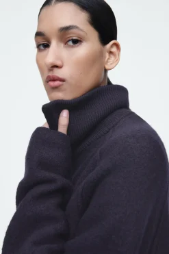 COS BOILED-WOOL ZIPPED JACKET-Women Coats & Jackets | Sweaters & Cardigans