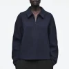 COS BOILED-WOOL ZIP-UP CARDIGAN-Women Sweaters & Cardigans