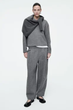 COS BOILED-WOOL ZIP-UP CARDIGAN-Women Sweaters & Cardigans