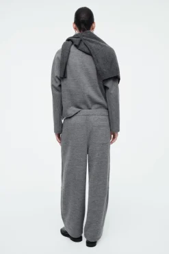 COS BOILED-WOOL ZIP-UP CARDIGAN-Women Sweaters & Cardigans