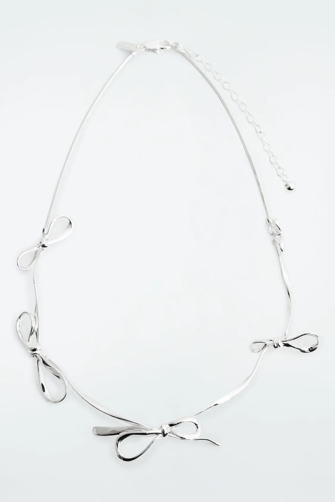 COS BOW SNAKE-CHAIN NECKLACE-Women Jewelry