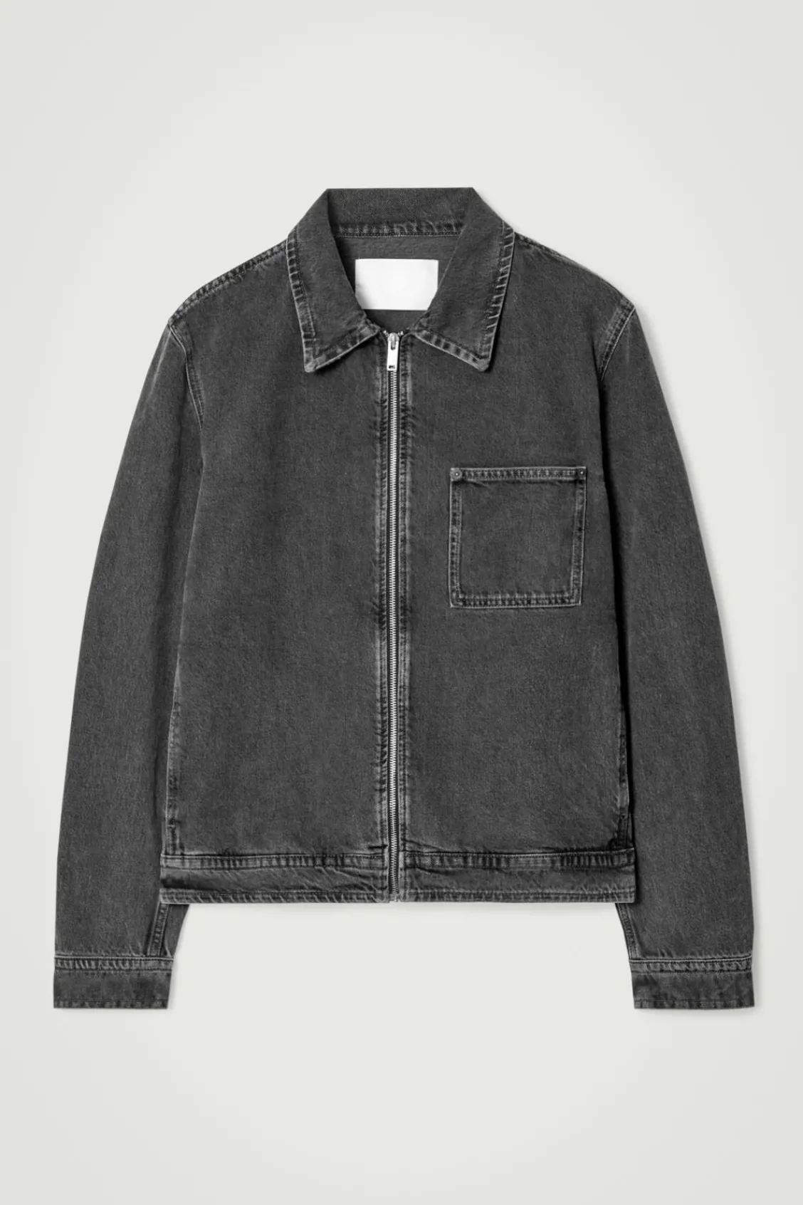 COS BOXY DENIM ZIP-UP JACKET- Coats & Jackets