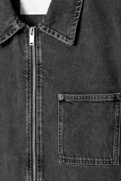 COS BOXY DENIM ZIP-UP JACKET- Coats & Jackets