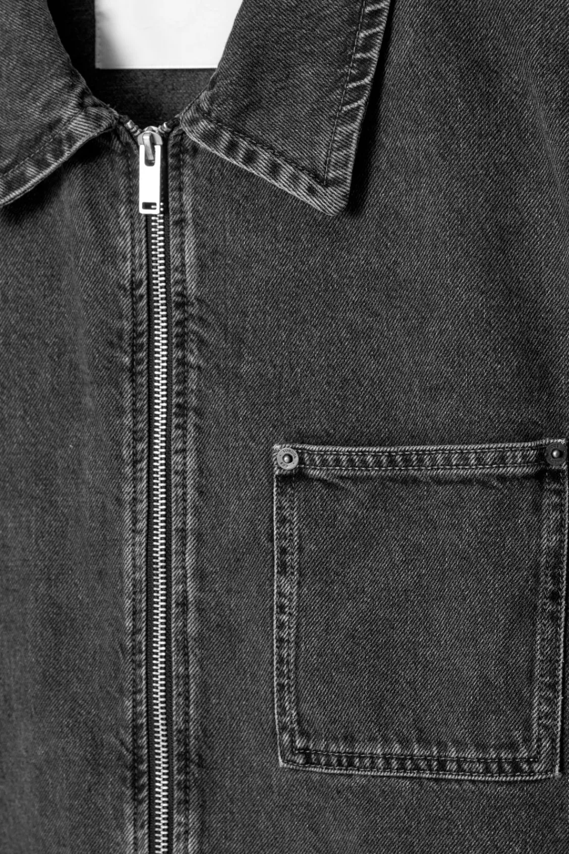 COS BOXY DENIM ZIP-UP JACKET- Coats & Jackets