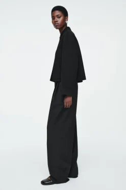 COS BOXY DOUBLE-FACED WOOL JACKET-Women Coats & Jackets