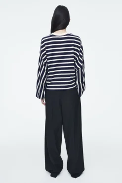 COS BOXY LONG-SLEEVED T-SHIRT-Women Tops