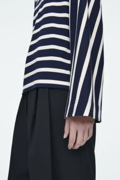 COS BOXY LONG-SLEEVED T-SHIRT-Women Tops