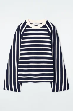 COS BOXY LONG-SLEEVED T-SHIRT-Women Tops