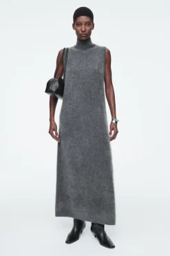 COS BRUSHED-CASHMERE MAXI DRESS-Women Dresses & Jumpsuits | Cashmere