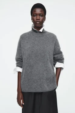 COS BRUSHED-CASHMERE TURTLENECK SWEATER-Women Cashmere | Sweaters & Cardigans