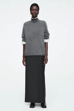 COS BRUSHED-CASHMERE TURTLENECK SWEATER-Women Cashmere | Sweaters & Cardigans