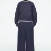 COS BRUSHED-COTTON WIDE-LEG JOGGERS-Women Pants