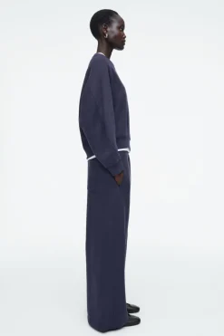 COS BRUSHED-COTTON WIDE-LEG JOGGERS-Women Pants