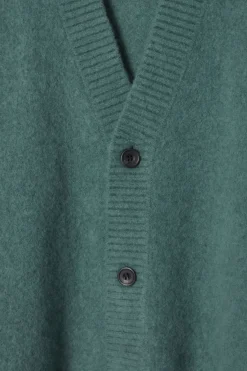 COS BRUSHED-WOOL V-NECK CARDIGAN- Sweaters & Cardigans