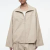 COS BUBBLE-HEM COTTON JACKET-Women Coats & Jackets