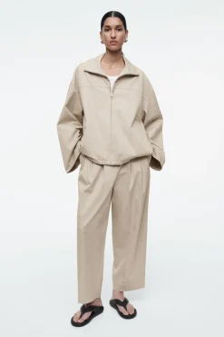 COS BUBBLE-HEM COTTON JACKET-Women Coats & Jackets