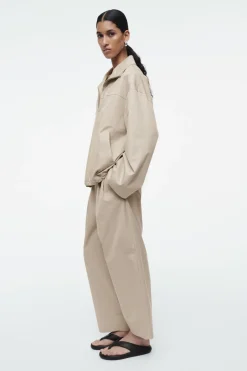 COS BUBBLE-HEM COTTON JACKET-Women Coats & Jackets