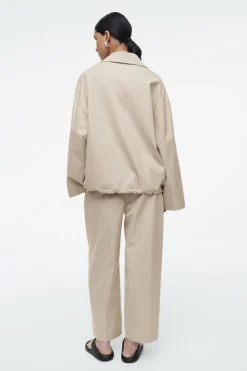 COS BUBBLE-HEM COTTON JACKET-Women Coats & Jackets