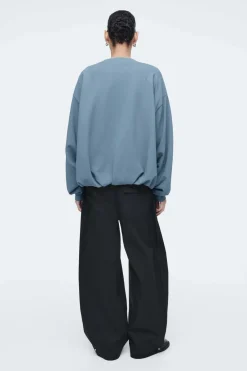 COS BUBBLE-HEM SWEATSHIRT-Women Tops