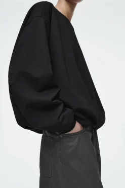COS BUBBLE-HEM SWEATSHIRT-Women Tops