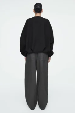 COS BUBBLE-HEM SWEATSHIRT-Women Tops