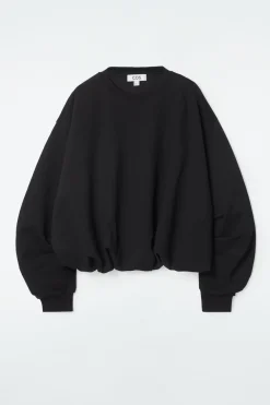 COS BUBBLE-HEM SWEATSHIRT-Women Tops