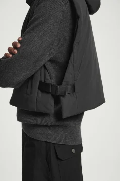 COS BUCKLED-SIDE PADDED HOODED VEST- Hats & Scarves | Coats & Jackets